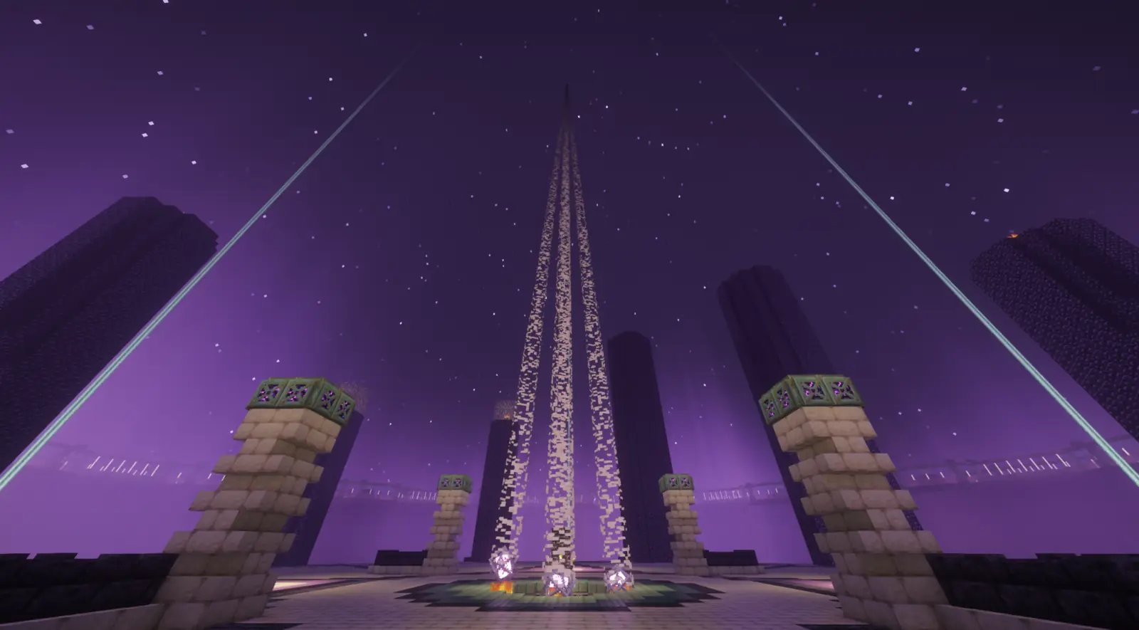 Custom Towny Reborn dragon event arena in the End