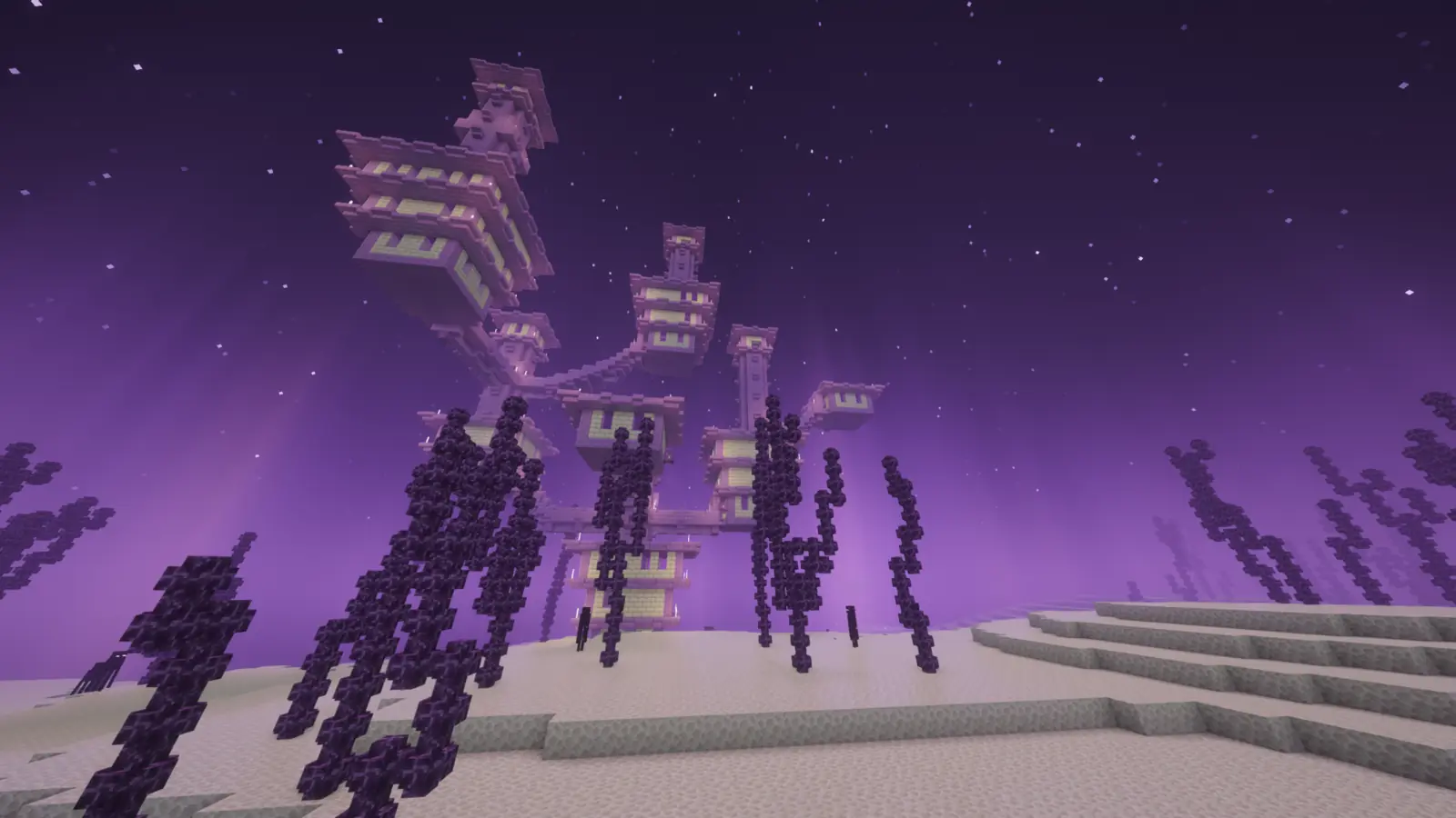 Towering End City in the Resource World End